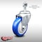Service Caster 4 Inch SS Blue Polyurethane Wheel Swivel 1/2 Inch Threaded Stem Caster SCC SCC-SSTS20S414-PPUB-BLUE-121315 - alternate 5